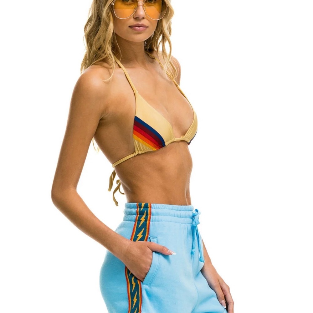 Aviator Nation Blue Lighting Bolt Shorts